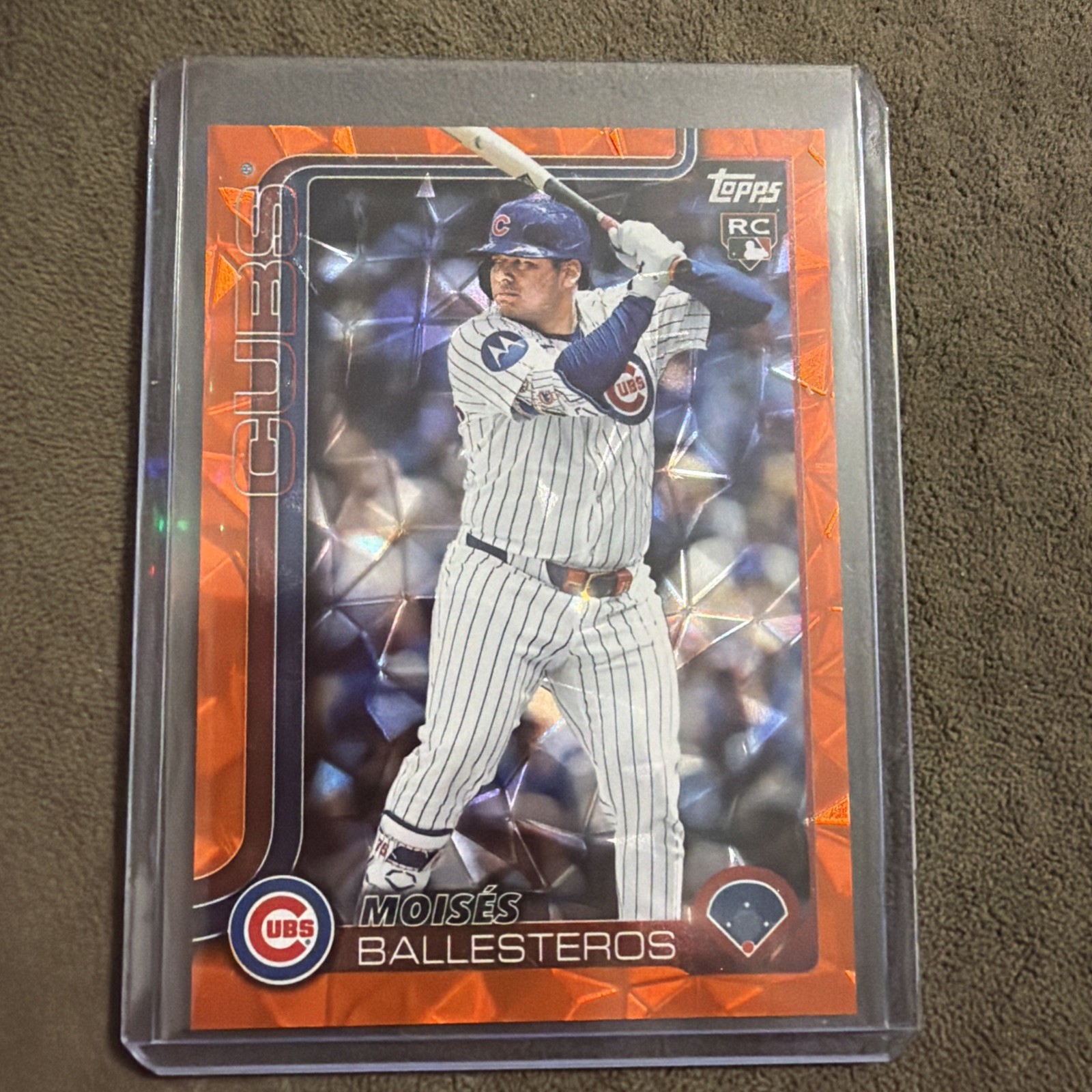 MOISES BALLESTEROS RC 2025 TOPPS UPDATE ORANGE Diamanté 6/25 #US262 CHICAGO CUBS
