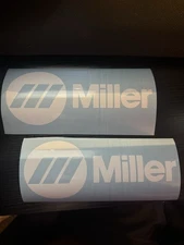 MILLER WELDER DECAL 14x6” (SET OF 2) ReplacemenT Sticker vinyl High Quality USA