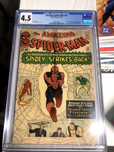 Amazing Spider-Man #19 - Marvel Comics 1964 CGC 4.5 Human Torch, Sandman and Enf