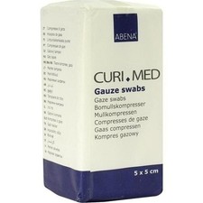 KOMPRESY Z GAZY 5x5 cm niesterylne 8warstwowe, 100 szt. PZN 01651219