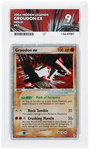Groudon ex 93/101 ACE graded card