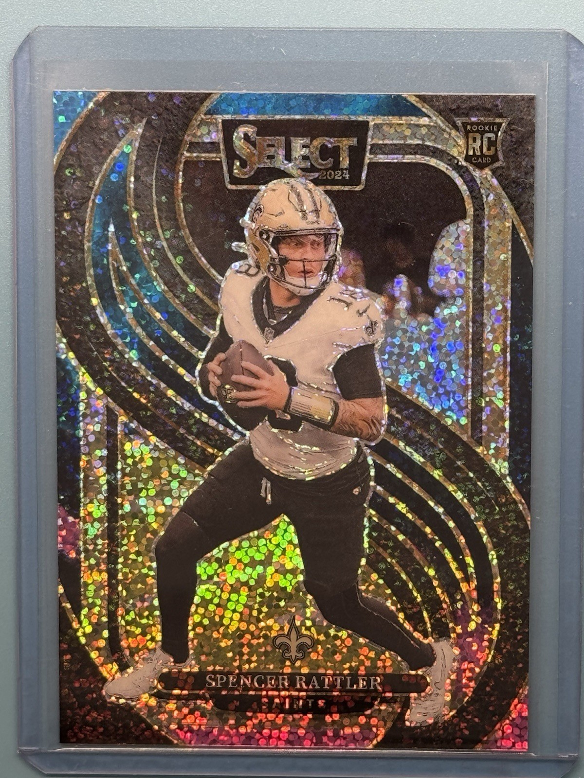 2024 Select Spencer Rattler Cosmic PRIZM  SSP Case Hit #130 PREMIER LEVEL Saints