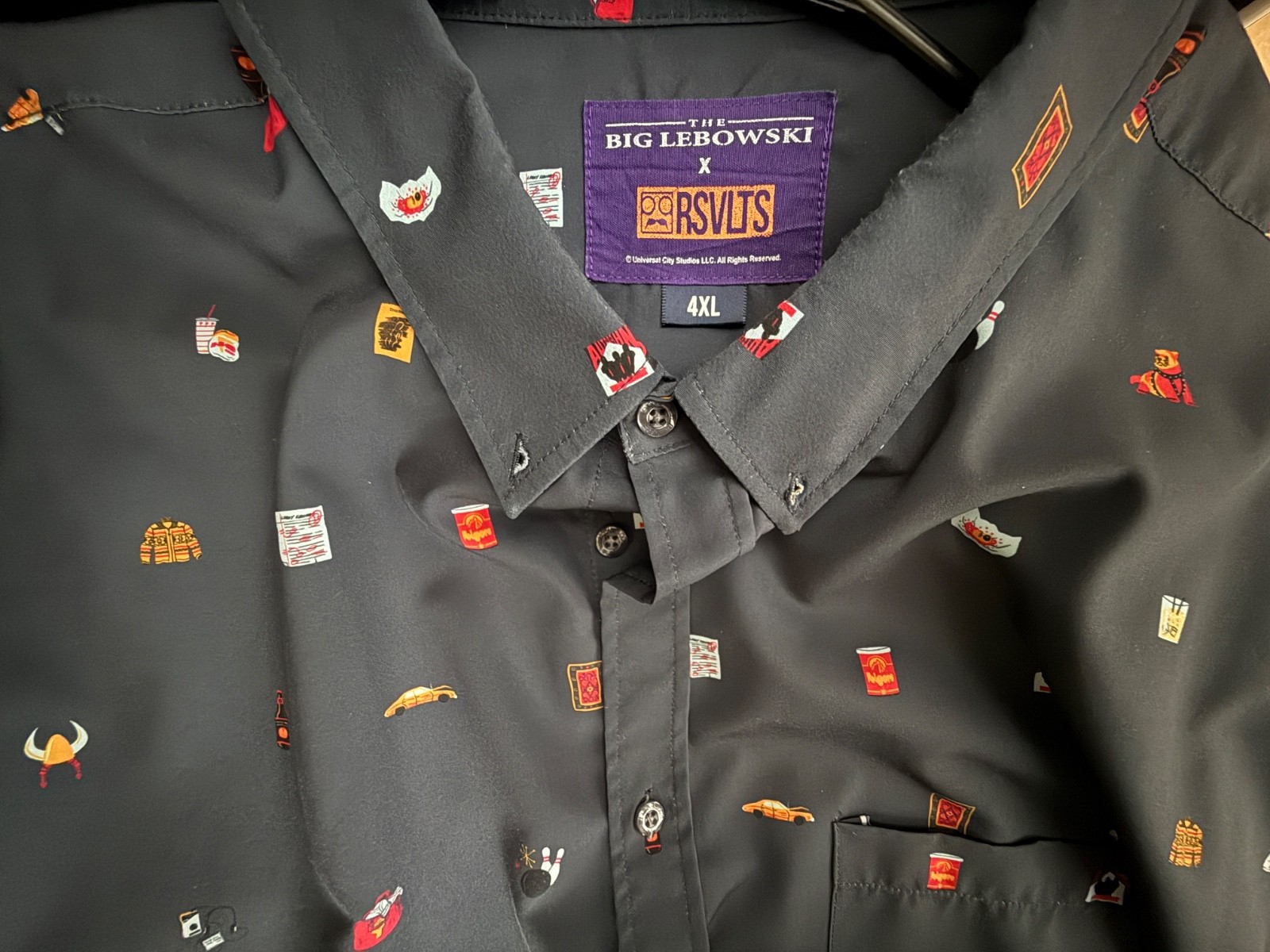 RSVLTS The Big Lebowski Lil Bowskis Kunuflex Shirt Mens 4XL EUC