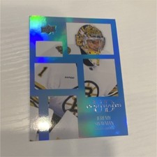 Upper Deck 2024-25 Series 1 UD Portraits Jeremy Swayman P-26 Bruins