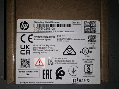 #ad HP 35H11B HID Mob AccBLE Mifare Card Reader BOISB 2206 00 NEW FREE SHIPPING $75.00