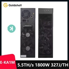 New Goldshell E-KA1M 5.5TH/s 1800W 327J/TH KAS Silent Home Kaspa Miner with PSU