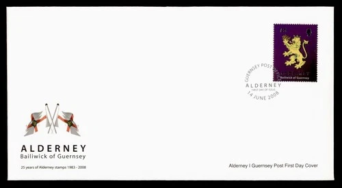 DR WHO 2008 ALDERNEY GUERNSEY FDC STAMP ANIV CACHET w29643