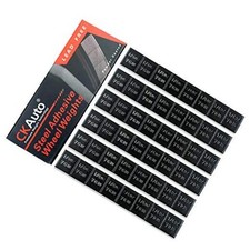 1/4oz, 0.25oz Steel Adhesive Stick-On Wheel Weights, 12oz Box 48PCS Black