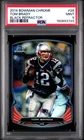 2014 BOWMAN CHROME BLACK REFRACTOR #28 TOM BRADY 208/299 PSA 9
