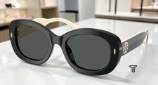 TORY BURCH TY7226U 198887 Black Dark Grey 52 mm Women's Sunglasses