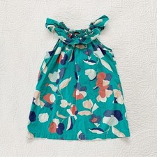 EUC Tea Collection Evie Ruffle Neck Dress, Size 5