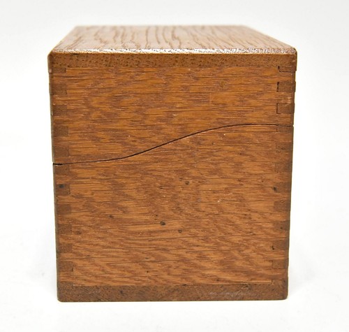 SCATOLA PORTADOCUMENTI RICETTE IN LEGNO CODA DI RONDINE VINTAGE MISURA STANDARD - Foto 6 di 10