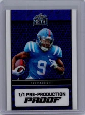 Tre Harris III 2024 Leaf Football 1/1 Pre Production Proof