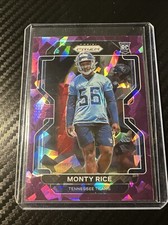 Monty Rice 2021 Prizm Purple Cracked Ice /225