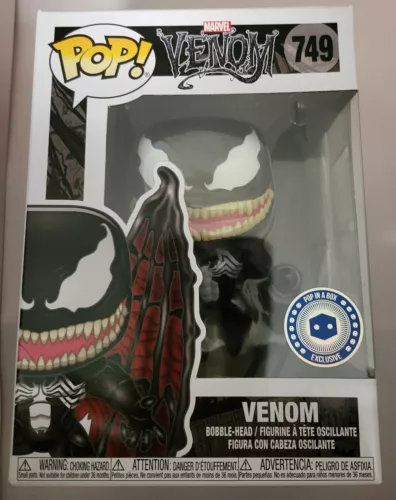 Funko Pop! Marvel Winged Venom Pop In A Box Exclusive # 749 With Protector