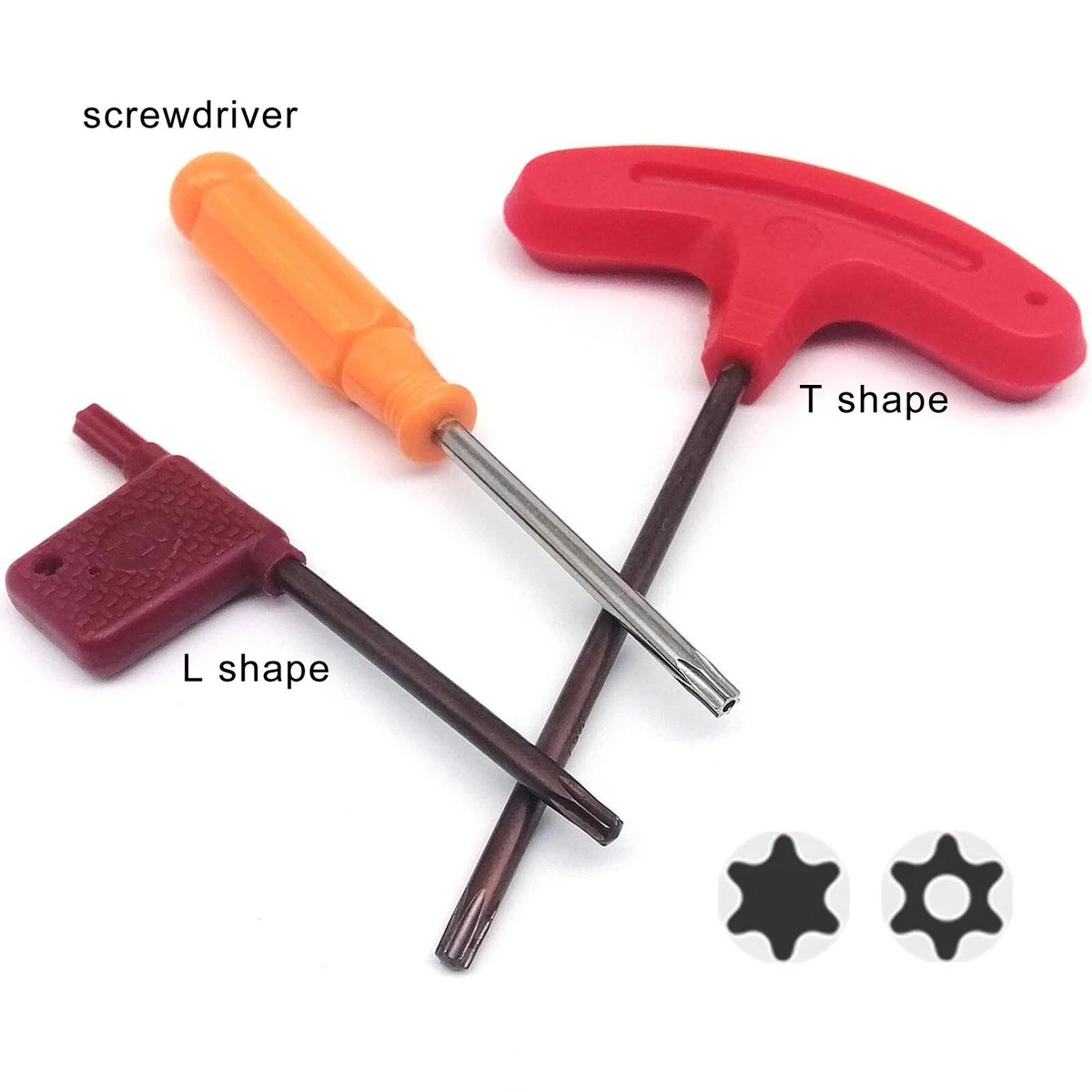 T4 to T30 Six Lobe Torx Tamper Proof Security Bolt Screwdriver