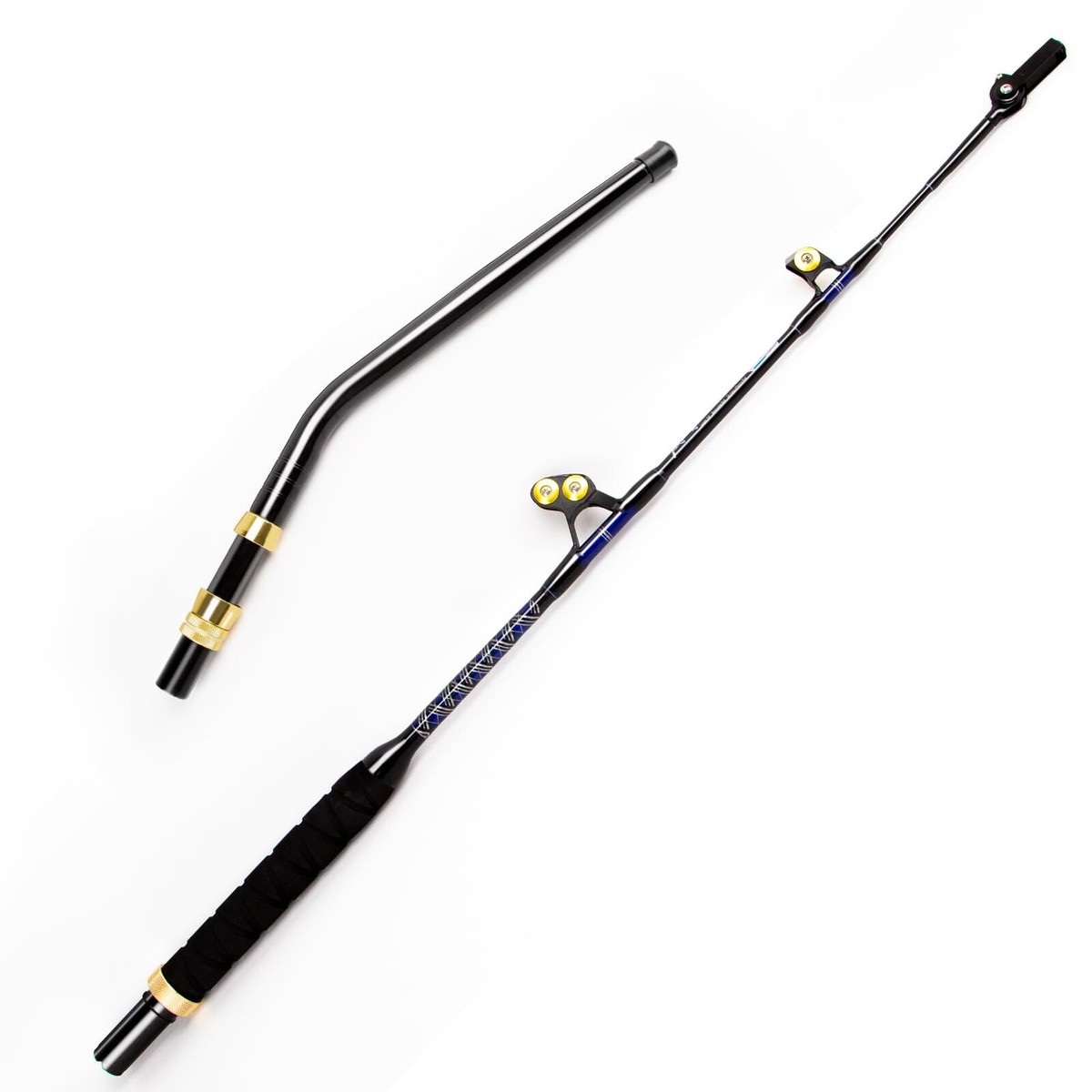 deep sea fishing poles for sale Topline Tackle Bent Butt Fishing Rod Deep Sea Fishing Pole with Swivel Tip for Saltwater Big