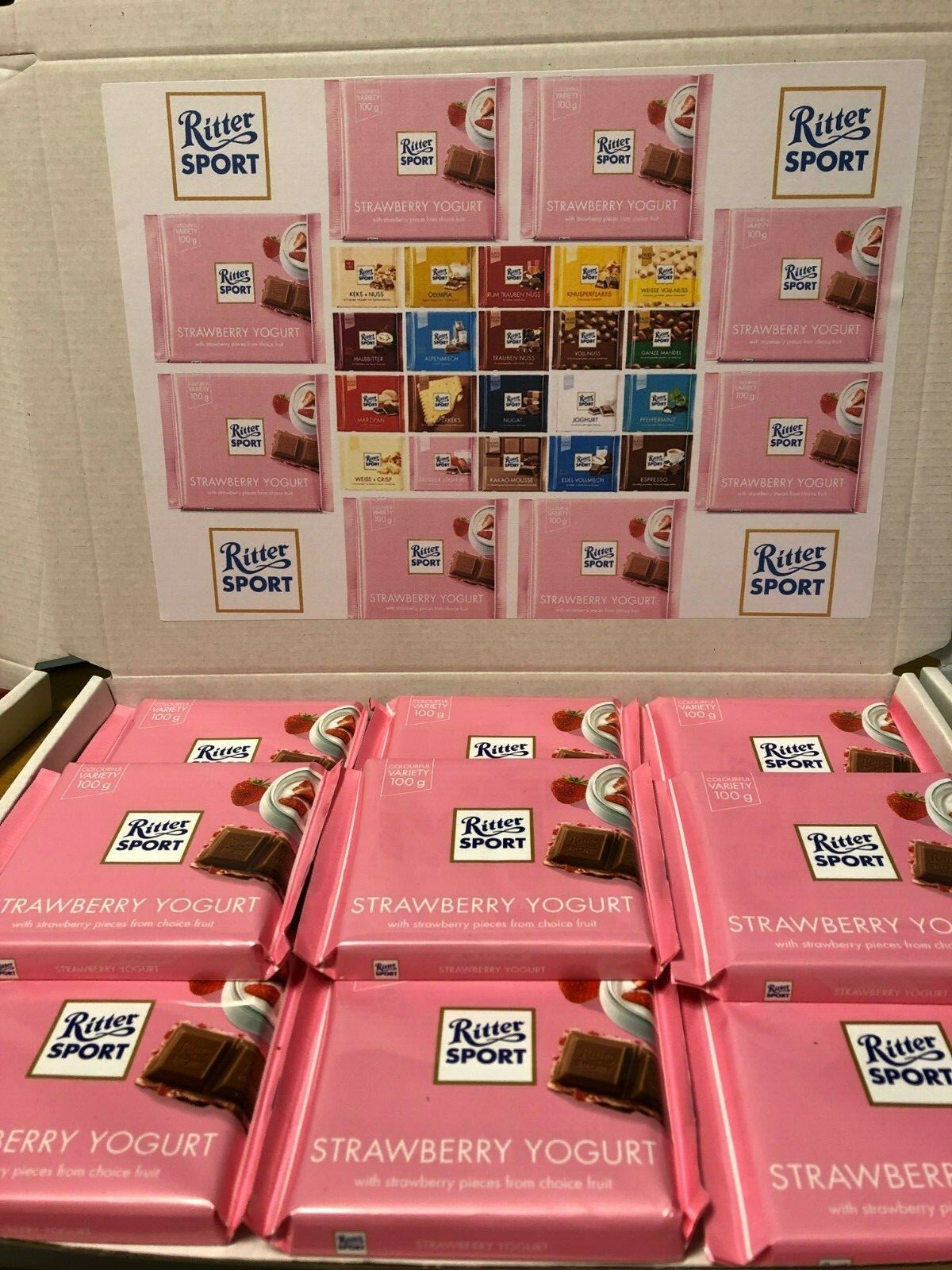 Ritter Sport Gift Box Hamper Valentine Chocolate Assorted Fathers Day