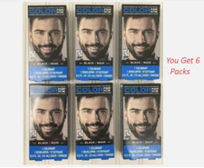 Color For Him Mens 5 Minute Brush In Dye Black Mustache Beard Lot of 6