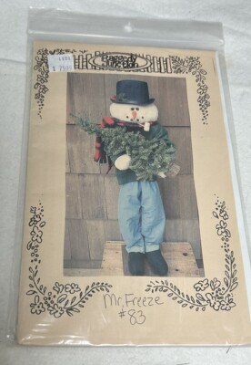 ''Mr. Freeze  2001 Raggedy Junction Sewing Dollmaking Craft Pattern #83 46'' Tall