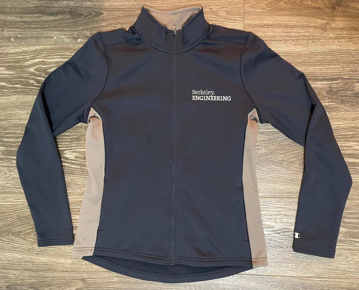 Champion Performance Jacket Womens Medium Blue Gray FullZip Berkeley