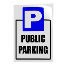Door Decals Vertical Vinyl Stickers Multiple Sizes Public Parking Vinyl