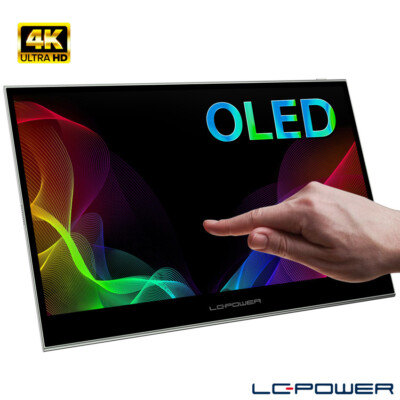 B-Ware - LC-Power - Portabler 15,6''-4K UHD-Monitor LC-M16-4K-UHD-P-OLED - Touch