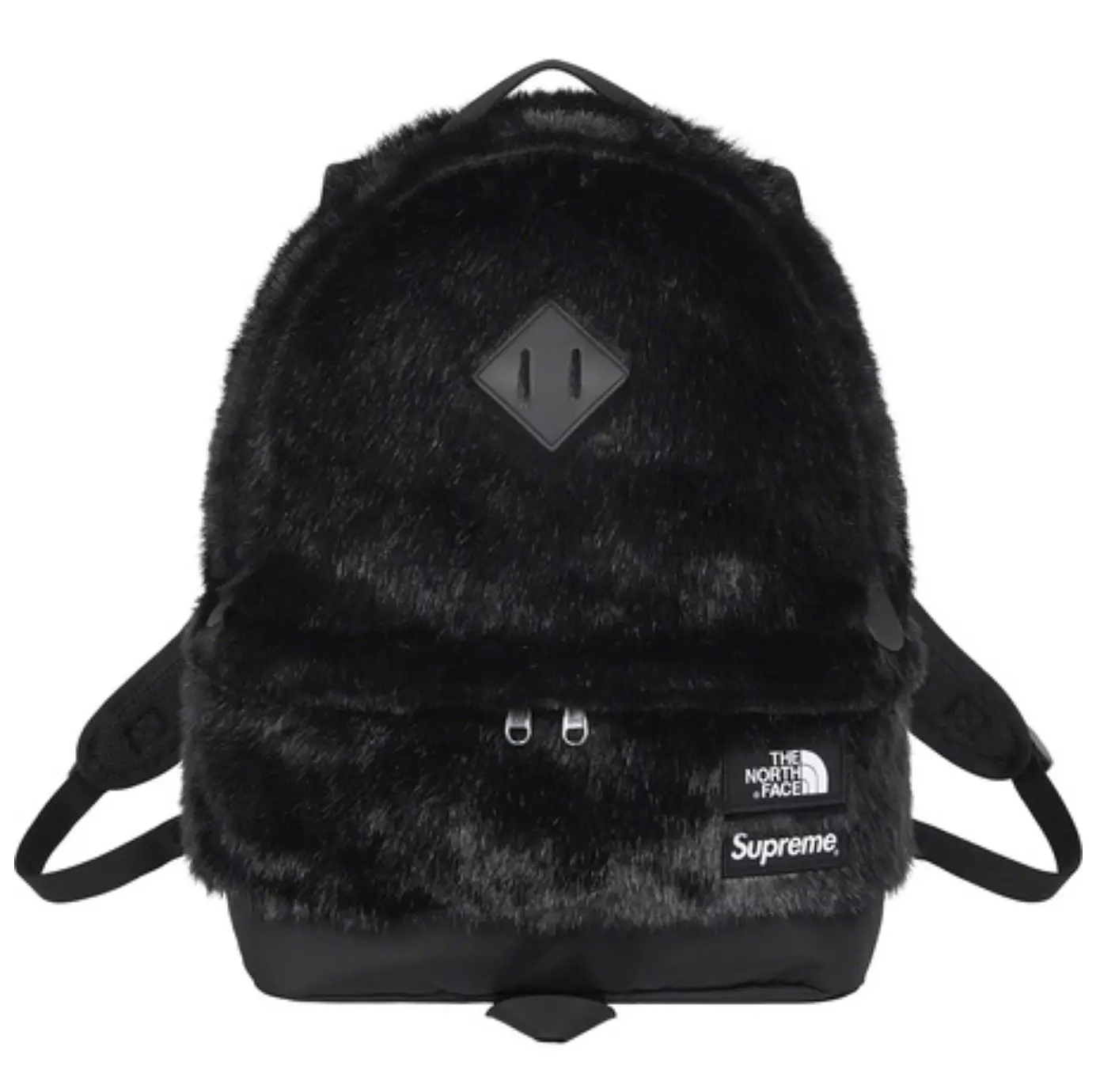 Sac à dos neuf Supreme x The North Face fausse fourrure sac noir automne hiver 2020 FW20