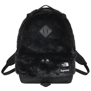 New Supreme X The North Face Faux Fur Backpack Black Bag Fall Winter Fw Ebay