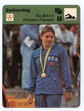 Petra Thumer Swimming- Water Sports   Sportscasters Card 