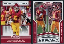 2020 Panini Contender Draft Picks Michael Pittman Jr. Game Day Ticket & Legacy 