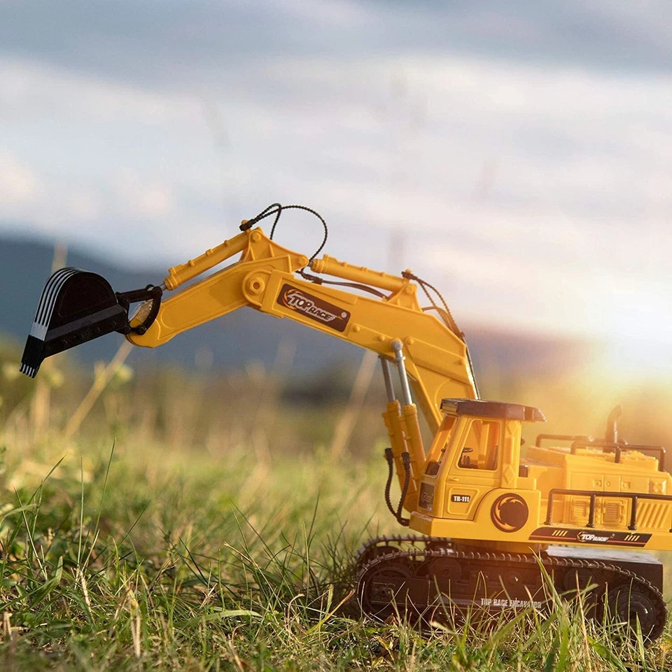 Télécommande Digger Pelle Jouet Entièrement Fonctionnel Jouets de Constructio... - Photo 4/4