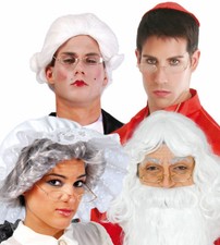 SANTA CLAUS GLASSES FATHER CHRISTMAS FANCY DRESS ACCESSORY GRANNY OVAL SPECS