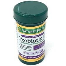 Nature's Bounty Ultra Strength Probiotic 10, Support for Digestive, Immune and