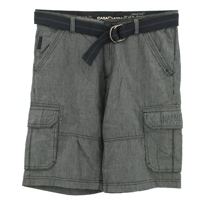  CASA MODA kurze Herren Shorts Bermudas Cargo mit Gürtel blue meliert blau 29909