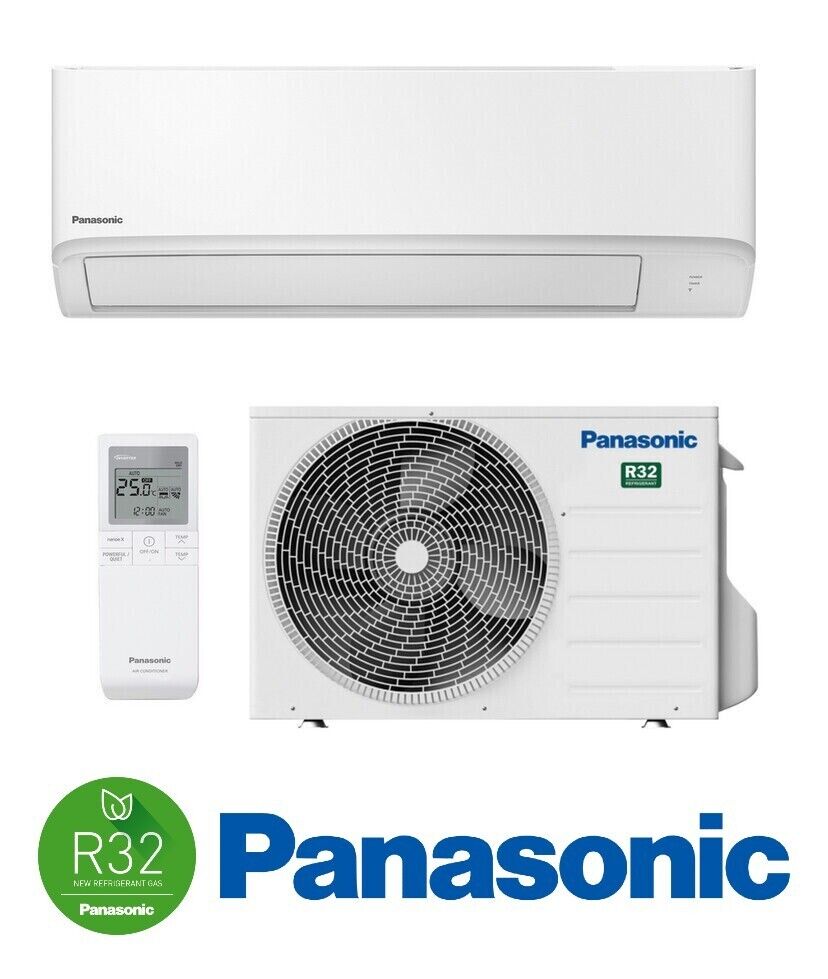 Panasonic Air Conditioner -BZ- Compact 2.5kw Inverter Heat Pump - Air Con -  New | eBay