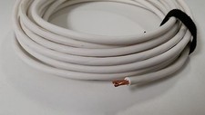 8 GAUGE GXL AUTOMOTIVE HIGH TEMP COPPER WIRE WHITE - 25 FEET