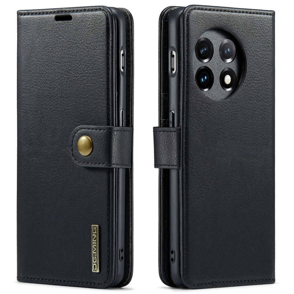 For OnePlus 11 12 13 Luxury Flip Credit Card Slot Wallet Leather 2in1 Case Cover - Image 2 of 4