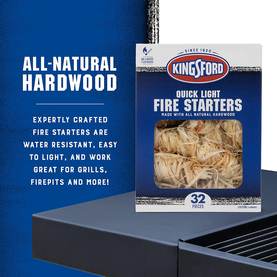 Kingsford Quick Light Fire Starters Wooden Fire Starters Made with
