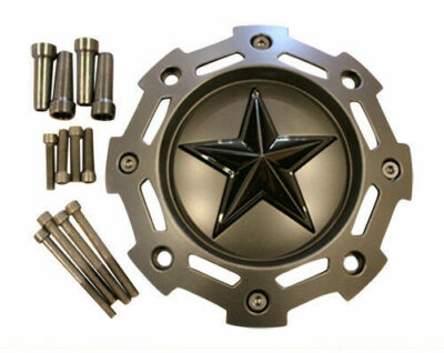 SC-198 SC-190 XD SERIES KMC 811 Rockstar 2 Matte Black w Black Star Center Cap 