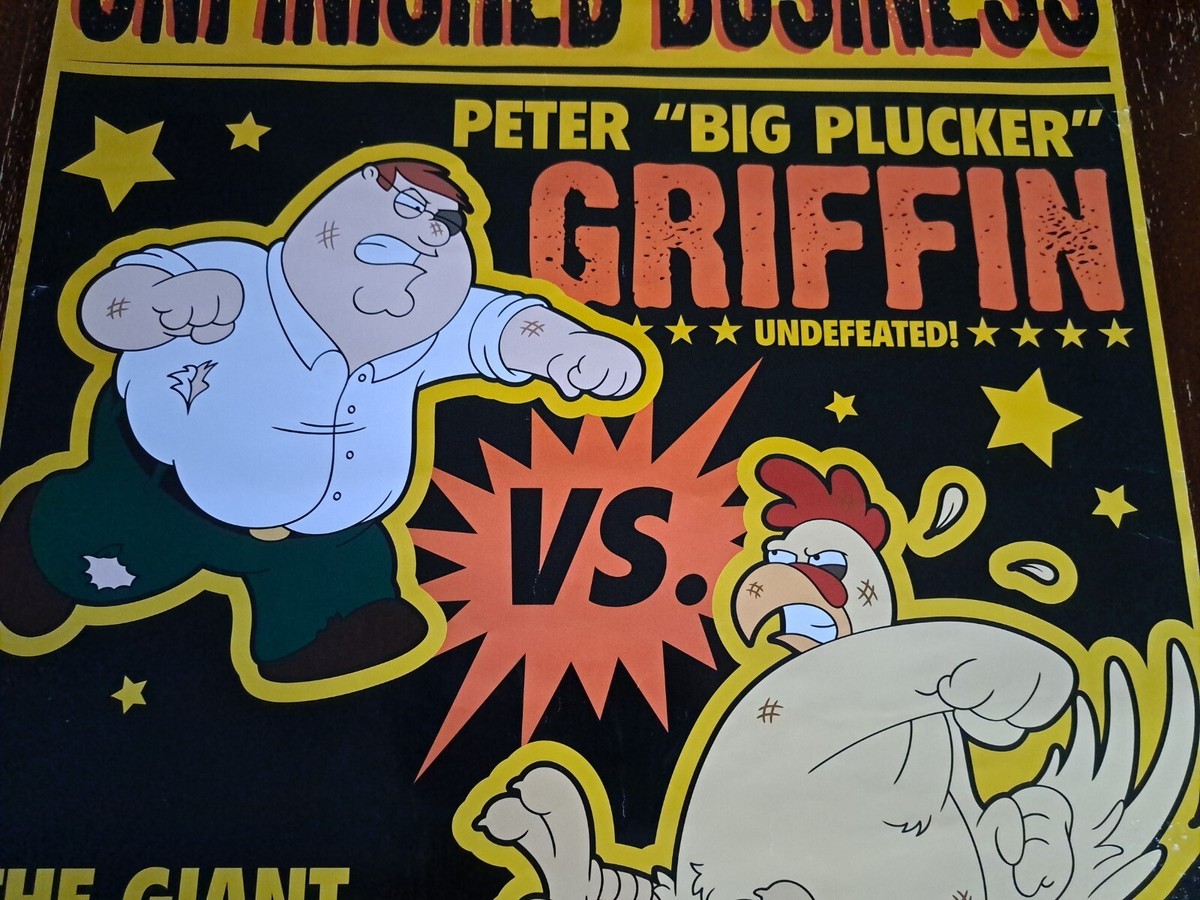 Family Guy Poster - Peter Griffin Vs The Giant Chicken Fight
