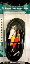 Recoton Satellite DSV310: Stereo Audio/Video RCA Cable (6 feet)