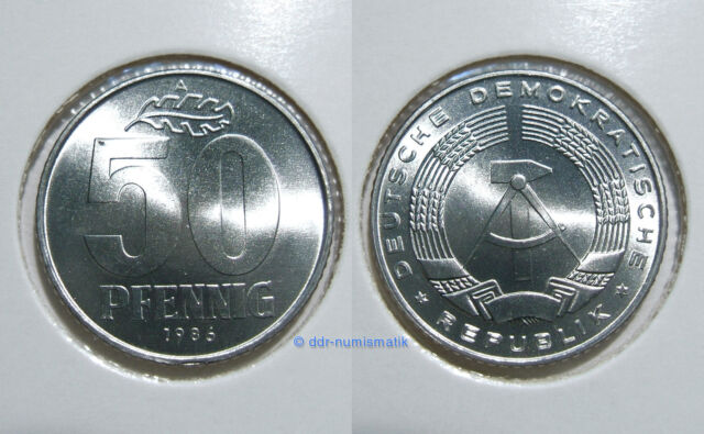 DDR 50 Pfennig MATT 1958-1989 *** Jahr und Erhaltung zur Auswahl
