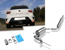 Fox Edelstahl Sportauspuff-Auspuffanlage ab Kat Seat Ibiza 4 Typ 6J Cupra Fox Edelstahl Sportauspuff-Auspuffanlage ab Kat Seat Ibiza 4 Typ 6J Cupra