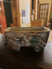 Vintage Haeger or McCoy ? Pottery Planter 7"x3.5"x3"
