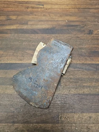 D31- Antique Wm. McKinnon Rockaway NJ Axe Head 3 lb 12 oz