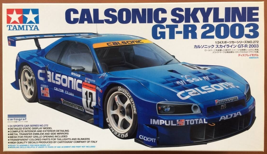 TAMIYA 1/24 CALSONIC SKYLINE GT-R 2003 Sports car Series No272
