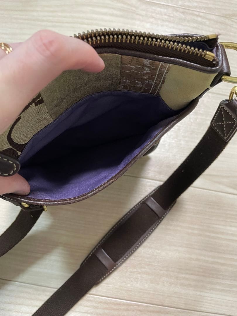 Coach Multi-Color Patchwork Pouch Leather Bag Adj… - image 7