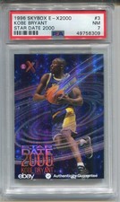 1996 Skybox E-X 2000 Kobe Bryant Rookie Card PSA 7 Nr MINT Star Date 2000 #3. rookie card picture