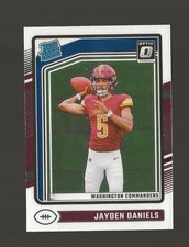 2024 Panini Donruss Optic Jayden Daniels Rated Rookie RC Commanders